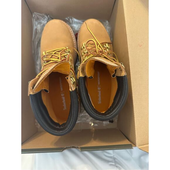 Timberland Womens LTD Heritage Vibram Lux Waterproof Wheat 6" Boots Tan Size 7 - Picture 8 of 13